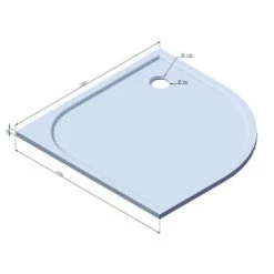 Duschmeister Duschwanne Mineralguss 100x100 Sano 276