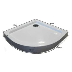 Duschmeister Rundduschwanne Acryl 80x80 Cm Sano 294 -Badmobel Verkauf 14971 1