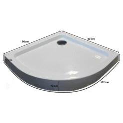 Duschmeister Rundduschwanne Acryl 90x90 Cm Sano 295 -Badmobel Verkauf 14972 1