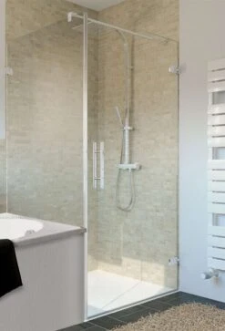 Breuer AVANTA Drehtür Mit Verkürzter Seitenwand Rahmenlos 8 Mm