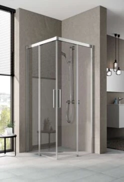 Kermi Nica Eckeinstieg Mit Schiebetüren Bodenfrei 1850 Mm