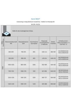 Kermi Nica Eckeinstieg Mit Schiebetüren Bodenfrei 1850 Mm -Badmobel Verkauf 15017 3