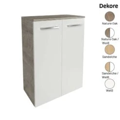 Fackelmann B.Style Doppel-Midischrank 60 Cm -Badmobel Verkauf 15043 4