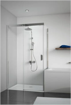 Breuer PANORAMA Schiebetür 2-teilig Für SW Kurz AUF Wanne 8 Mm