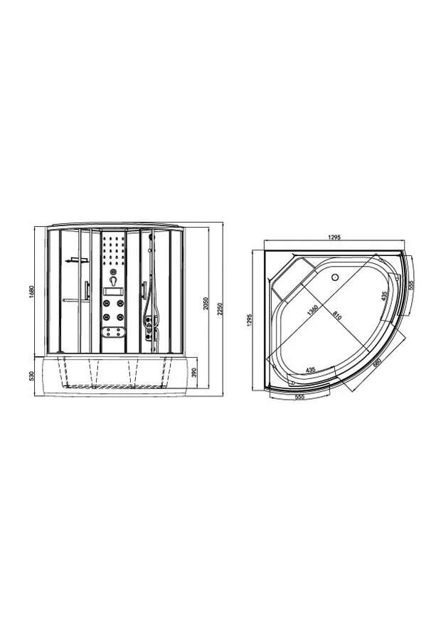 Duschmeister Dampfdusche Sano 471 4 Duschmeister Dampfdusche Sano 471 – Bild 2