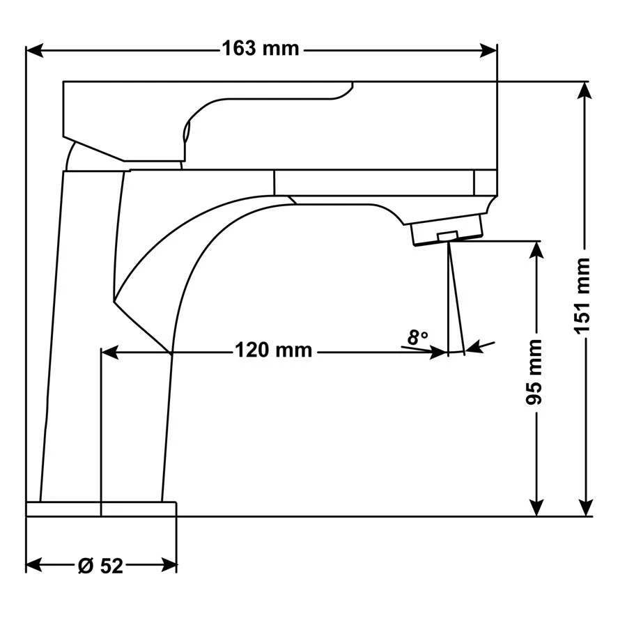 CORNAT Waschtisch-Einhebelmischer NOIR Edelstahl 6 CORNAT Waschtisch-Einhebelmischer NOIR Edelstahl – Bild 4