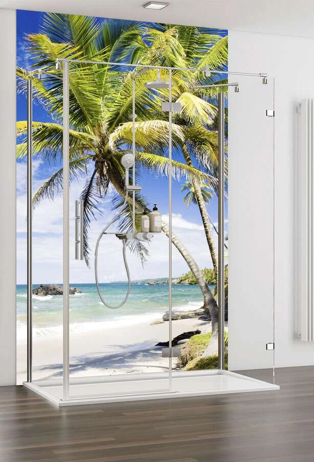 Schulte Decodesign Duschrückwand Foto Palmenstrand 4 Schulte Decodesign Duschrückwand Foto Palmenstrand – Bild 2