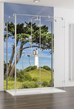 Schulte Decodesign Duschrückwand Foto Leuchtturm Hügel 7 Schulte Decodesign Duschrückwand Foto Leuchtturm Hügel -Badmobel Verkauf 15819 1