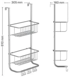 Eisl Hängeregal, Silber Matt -Badmobel Verkauf 15867 2