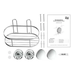 Eisl Dusch-Wandablage Chrom, Zum Kleben Oder Schrauben 8 Eisl Dusch-Wandablage Chrom, Zum Kleben Oder Schrauben -Badmobel Verkauf 15871 2