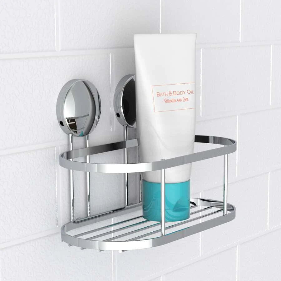 Eisl Dusch-Wandablage Chrom, Zum Kleben Oder Schrauben 6 Eisl Dusch-Wandablage Chrom, Zum Kleben Oder Schrauben – Bild 4