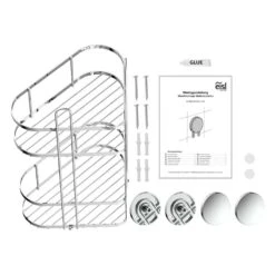 Eisl Dusch-Eckablage 2 Etagen Chrom, Zum Kleben Oder Schrauben -Badmobel Verkauf 15872 2