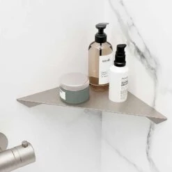 Schulte Duschablage über Eck, Edelstahl