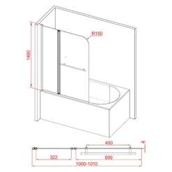 Duschmeister Badewannenfaltwand Max F 11 Schwarz 100 X 140 Cm 13 Duschmeister Badewannenfaltwand Max F 11 Schwarz 100 X 140 Cm -Badmobel Verkauf 15969 5