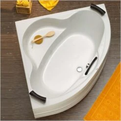 Ottofond Eckbadewanne Siam 140 X 140 Weiß