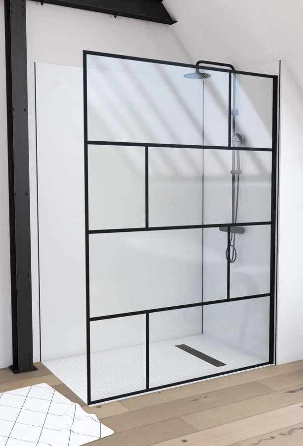 Duschmeister Walk In Max F 41 Schwarz 140 X 195 Cm 3 Duschmeister Walk In Max F 41 Schwarz 140 X 195 Cm