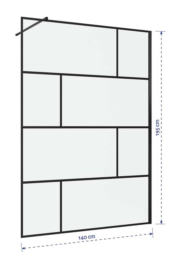 Duschmeister Walk In Max F 41 Schwarz 140 X 195 Cm 6 Duschmeister Walk In Max F 41 Schwarz 140 X 195 Cm – Bild 4