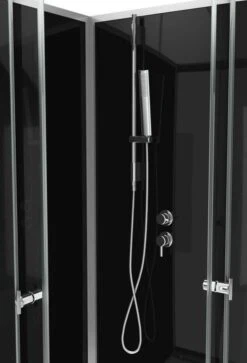 Komplettdusche Duschmeister Max F 59 Eckeinstieg Schwarz 80 X 80 X 195 Cm -Badmobel Verkauf 16020 2