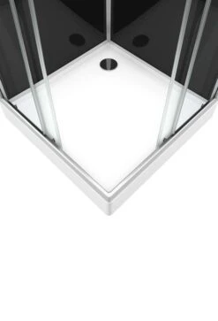 Komplettdusche Duschmeister Max F 59 Eckeinstieg Schwarz 80 X 80 X 195 Cm -Badmobel Verkauf 16020 3