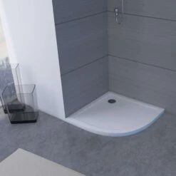 Duschmeister Viertelkreis-Duschwanne Max F 88 Acryl Weiß 90 X 90 X 4 Cm