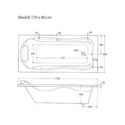Ottofond Rechteckbadewanne Jamaica Weiß -Badmobel Verkauf 1635 2