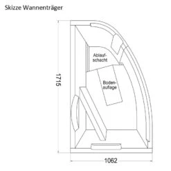 Ottofond Raumsparbadewanne Loredana B 175 X 110 Weiß -Badmobel Verkauf 1658 2