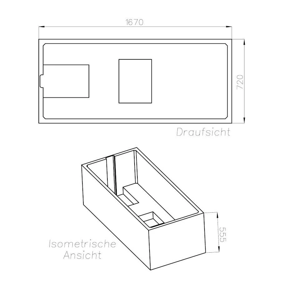 Ottofond Wannenträger Für Rechteckwanne Nixe 170 X 75 4 Ottofond Wannenträger Für Rechteckwanne Nixe 170 X 75 – Bild 2