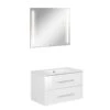 Fackelmann Badmöbelset B.Perfekt 80 Cm Mit Spiegel, Weiß -Badmobel Verkauf 18303 0