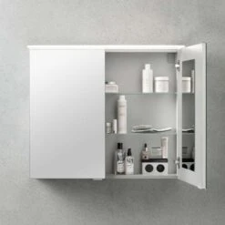 Fackelmann Badmöbelset B.Perfekt 80 Cm Mit Spiegelschrank, Weiß -Badmobel Verkauf 18306 4