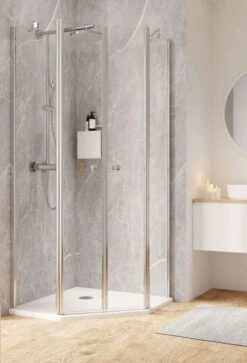 Schulte Garant 2.0 Fünfeckdusche 4-teilig