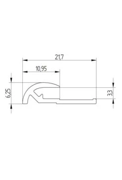 Breuer Profil Abschluss Rund -Badmobel Verkauf 19849 2