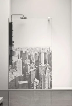 Duschwand Alleinstehend Walk-In 8 Mm Profiltek FIXED ONE OT Manhattan