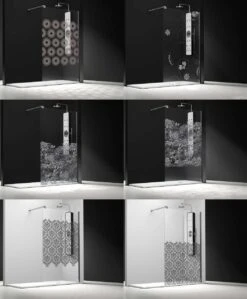 Duschwand Alleinstehend Walk-In 8 Mm Profiltek FIXED ONE OT Manhattan -Badmobel Verkauf 1987 2