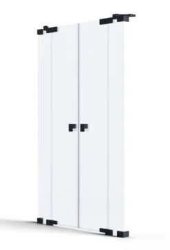 SCHÖNER WOHNEN-Kollektion Nischendusche Fit - Pendeltür Mit Zwei Festteilen 8 Mm Black Version