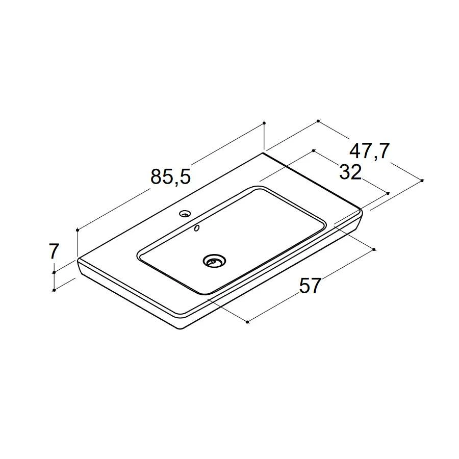Dansani Spar-Set Multo+ Lotto XL Mit Spiegel Und Lampe Weiß Hochglanz 85 Cm 8 Dansani Spar-Set Multo+ Lotto XL Mit Spiegel Und Lampe Weiß Hochglanz 85 Cm – Bild 6