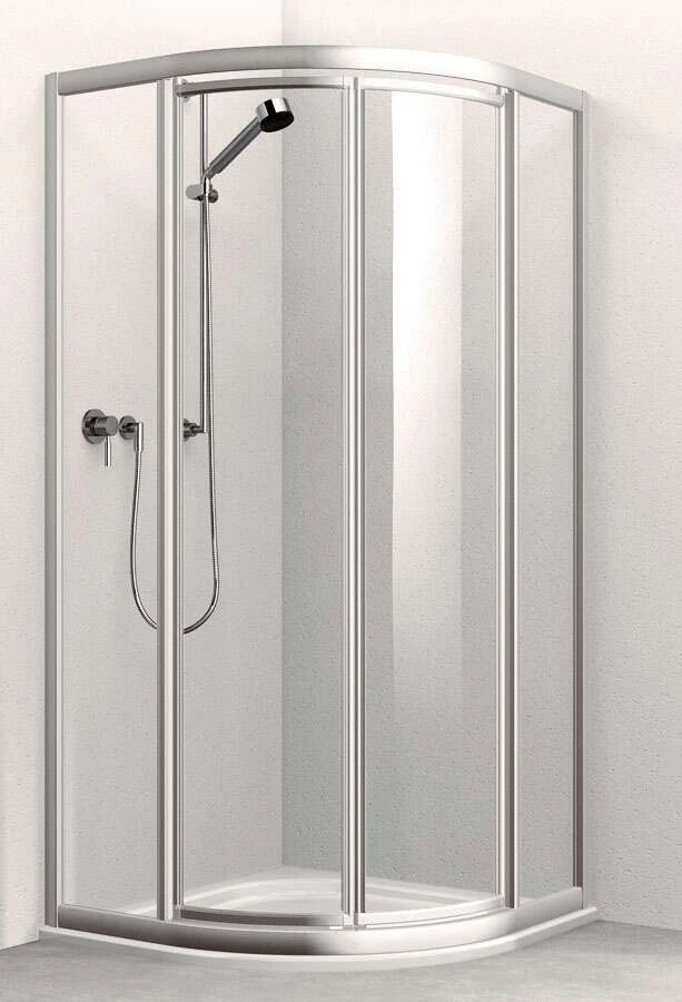 Koralle Duschkabine TwiggyTop Rund Mit Pendeltüren 3 Koralle Duschkabine TwiggyTop Rund Mit Pendeltüren