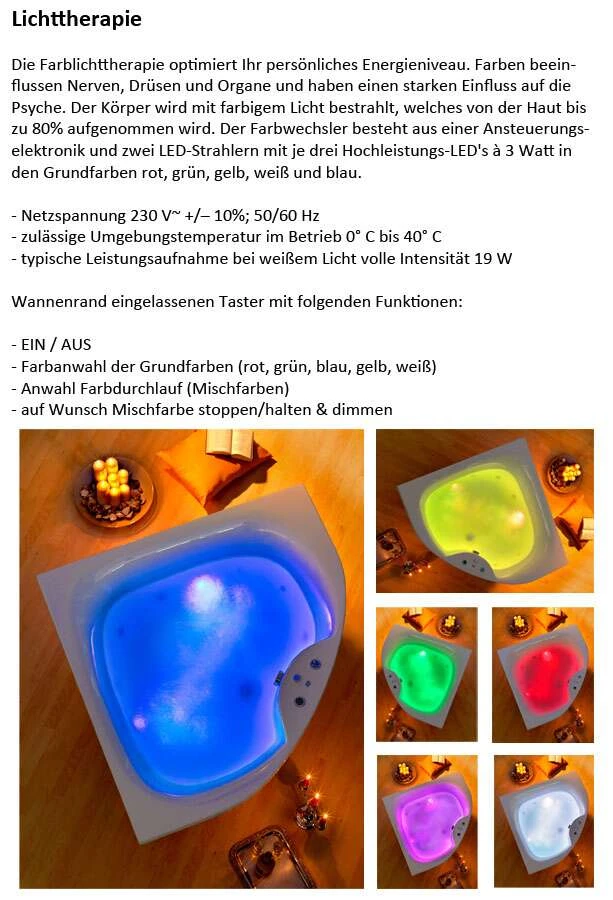 Ottofond Whirlpool Eckbadewanne Sardinia 151 X 151 7 Ottofond Whirlpool Eckbadewanne Sardinia 151 X 151 – Bild 5