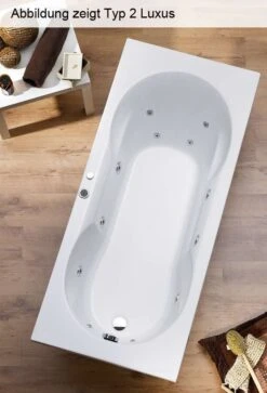 Ottofond Whirlpool Körperformbadewanne Viva 170 X 75