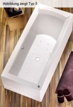Ottofond Whirlpool Rechteckbadewanne Porta 170 X 75