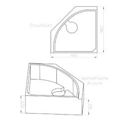 Ottofond Wannenträger Für Eckbadewanne Siam 140 X 140 -Badmobel Verkauf 3386 1