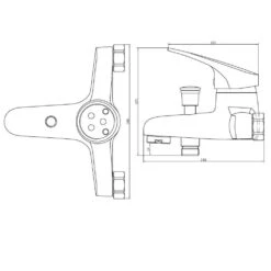 Schütte Wannenfüllarmatur Porto Chrom -Badmobel Verkauf 4232 2