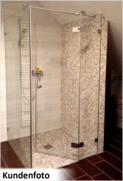 Breuer Duschkabine First Glass Drehtür An Festteil Mit Seitenwand