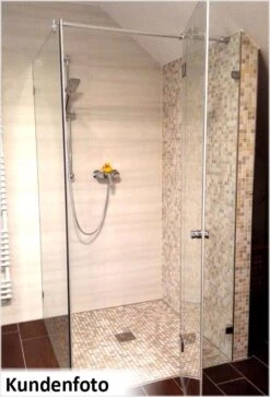 Breuer Duschkabine First Glass Drehtür An Festteil Mit Seitenwand -Badmobel Verkauf 4336 2