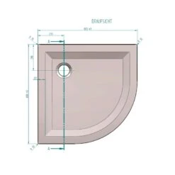 Breuer Duschwanne NOA Flat Line Design Viertelkreis 550 8 Breuer Duschwanne NOA Flat Line Design Viertelkreis 550 -Badmobel Verkauf 4846 1