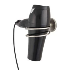 Fackelmann Fusion Haartrockner-Halter Edelstahl Gebürstet