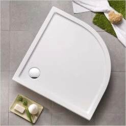 Duschmeister Duschwanne Boston Rund, Radius 550 Acryl