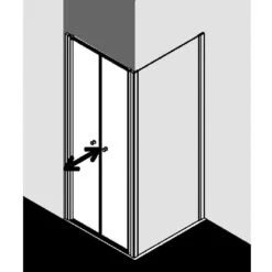 Kermi Ibiza 2000 Pendeltür Für Seitenwand Express -Badmobel Verkauf 6458 2