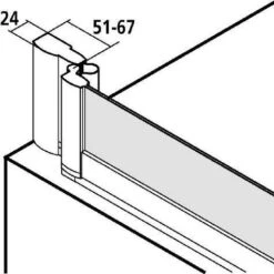 Kermi Vario 2000 Badewannenfaltwand 3-teilig Express -Badmobel Verkauf 6466 2