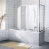 Kermi Vario 2000 Badewannenfaltwand Mit Seitenteil Kunstglas -Badmobel Verkauf 6842 0