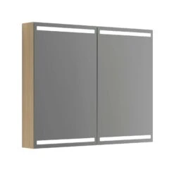 Dansani Delta Spiegelschrank Mit LED-Beleuchtung 2T 100 Cm -Badmobel Verkauf 7219 5